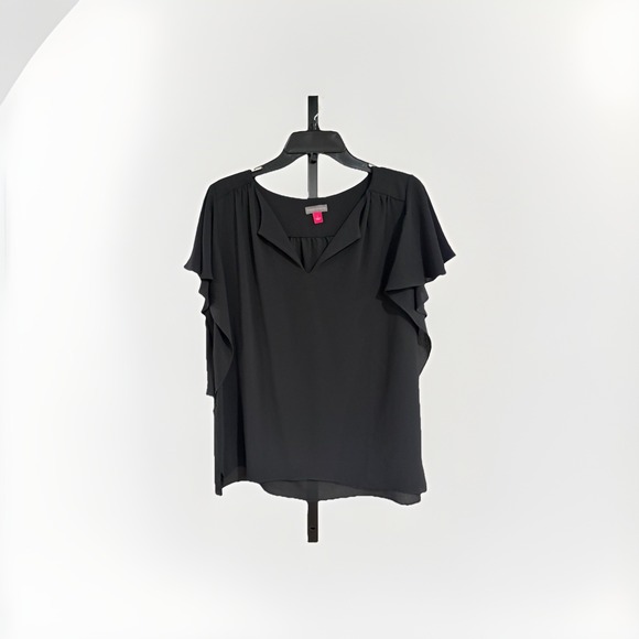 Vince Camuto Tops - Vince Camuto womens blouse shirt top stretch loose BLACK LARGE EUC C76